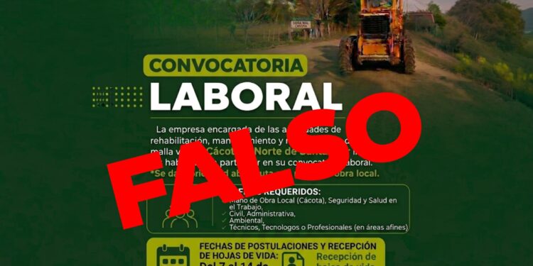 convocatoria falsa