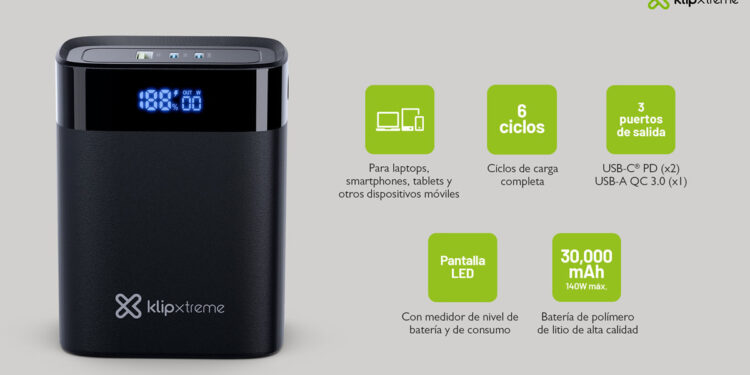 klip xtreme powercell 30000 kpb 850 caracteristicas