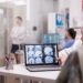 senior woman in hospital office